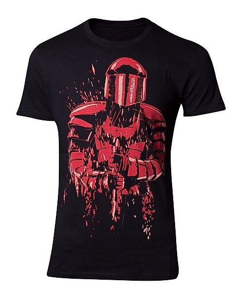 Star Wars Print-Shirt Star Wars Elite Guard T-Shirt Schwar - Rot Erwachsene günstig online kaufen