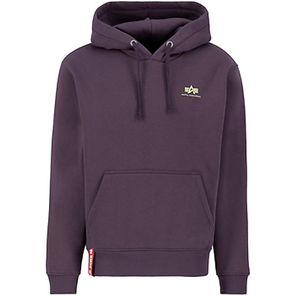 Alpha  Sweatshirt Basic Hoodie Small Logo - Plum günstig online kaufen