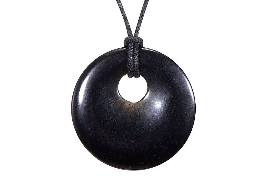 Morella Kette mit Anhänger Halskette 80 cm Donut Steinscheibe Anhänger (1-t günstig online kaufen