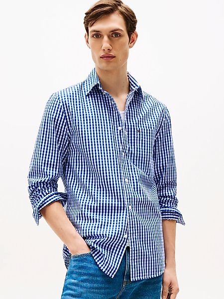 Tommy Hilfiger Langarmhemd "FLEX POPLIN GINGHAM SHIRT" günstig online kaufen