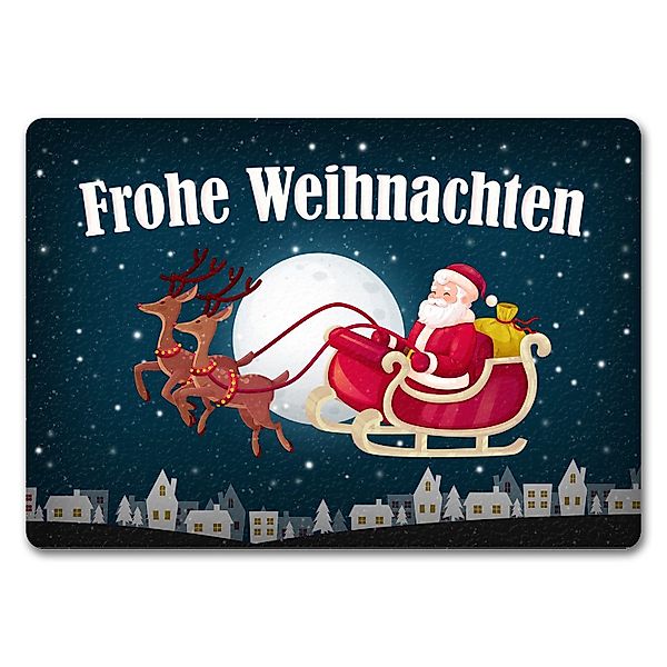 speecheese Fußmatte Frohe Weihnachten Fußmatte randlos günstig online kaufen
