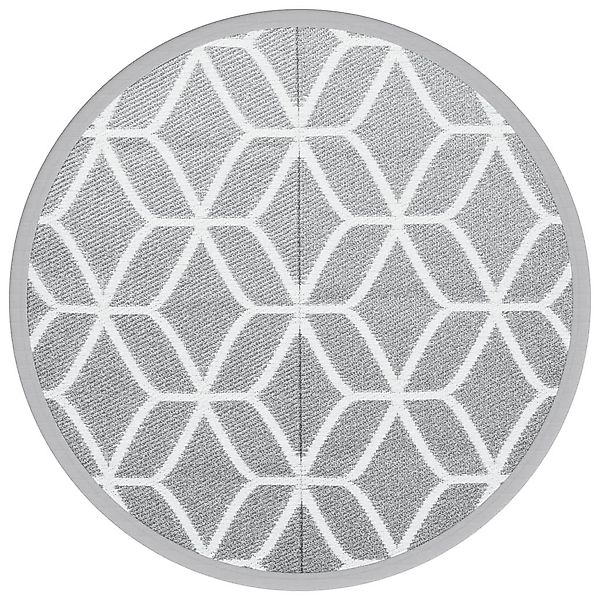 vidaXL Outdoorteppich Outdoor-Teppich ARAKIL Grau Ø160 günstig online kaufen