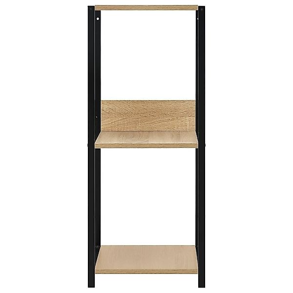 vidaXL Bücherregal Kleines Bücherregal Schwarz Eichefarben günstig online kaufen