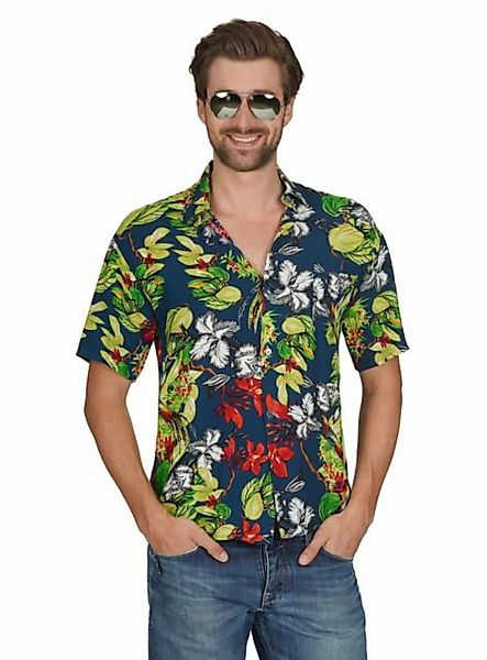 Metamorph T-Shirt Hawaiihemd Flower Lässiges Kurzarmhemd mit blümerantem Mu günstig online kaufen