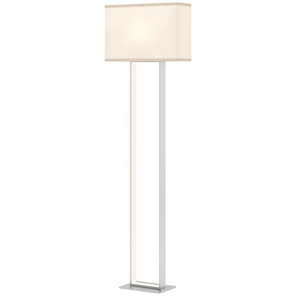 HOMCOM LED Stehlampe Wohnzimmer Stehleuchte mit Leinen-Lampenschirm, minima günstig online kaufen