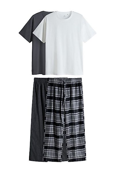 The Set Pyjama The Set Pyjama, T-Shirt und Flanellhose, 2er-Pack (4 tlg) günstig online kaufen