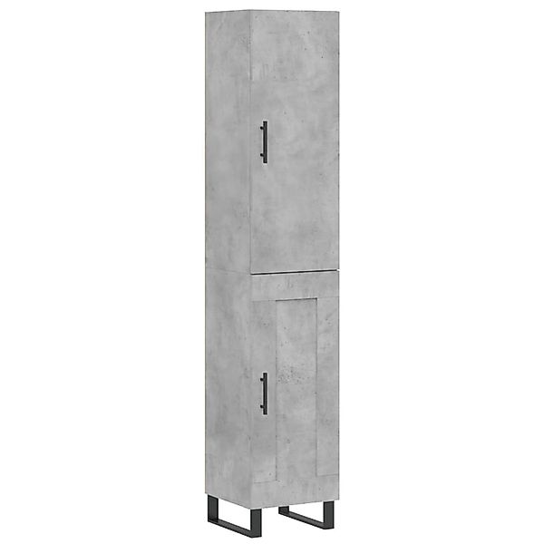 vidaXL Highboard Betongrau 34,5x34x180 cm Holzwerkstoff 3199133 günstig online kaufen