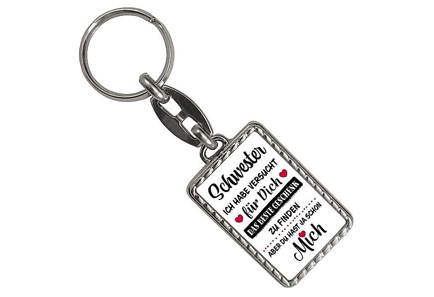 speecheese Schlüsselanhänger Schwester das beste Geschenk für dich bin ich günstig online kaufen