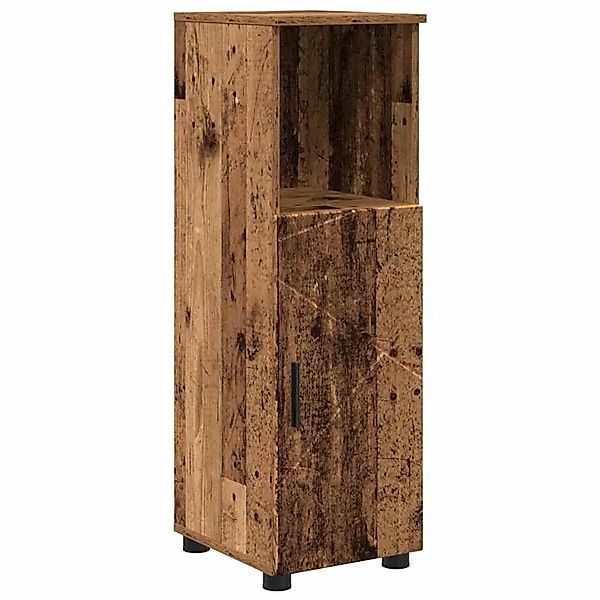 vidaXL Badezimmerschrank mit Speicher mit Tür Altholz 30 x 35 x 95 cm 88332 günstig online kaufen