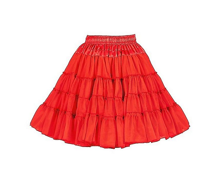 thetru Teufel-Kostüm Petticoat Deluxe rot 3-lagig, Mittellanger Unterrock i günstig online kaufen