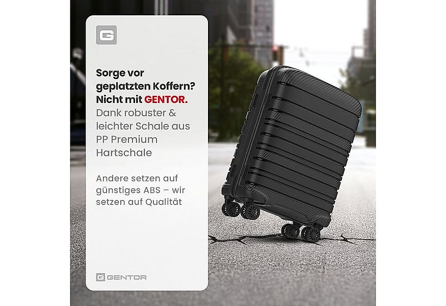 GENTOR Hartschalen-Trolley Koffer Reisekoffer Hartschalenkoffer Trolley Rol günstig online kaufen
