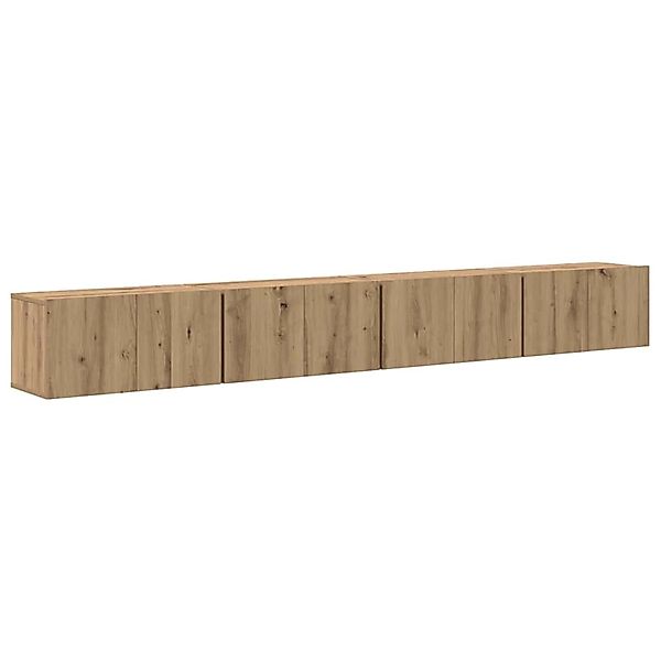 vidaXL TV-Schrank-Set Wandmontiert 4-Tlg Artisan-Eiche 60 x 30 x 30 cm 3393 günstig online kaufen