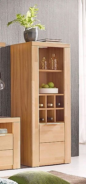 Home affaire Vitrine "ZARA81, 2 Fächer geschlossen, geölt, Wohnzimmer, teil günstig online kaufen