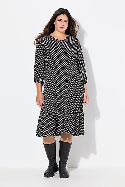 Ulla Popken Midikleid Midikleid Herzen A-Linie günstig online kaufen