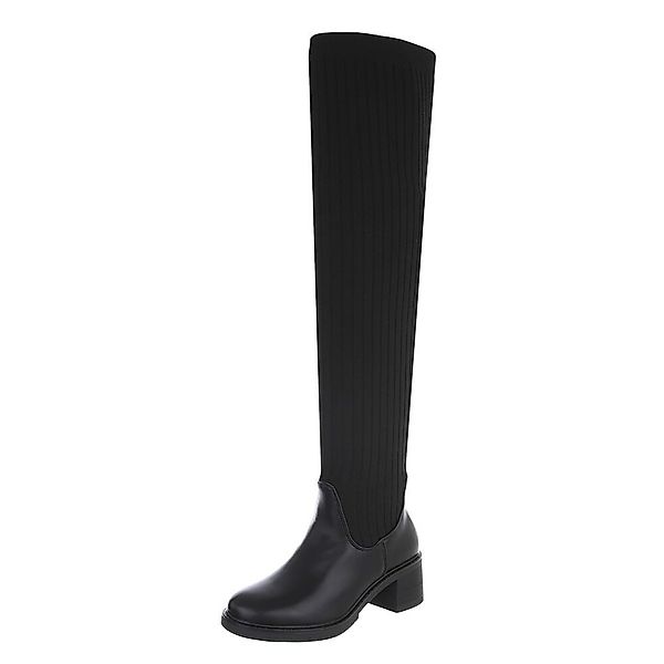 Ital-Design Damen Party & Clubwear Overkneestiefel günstig online kaufen