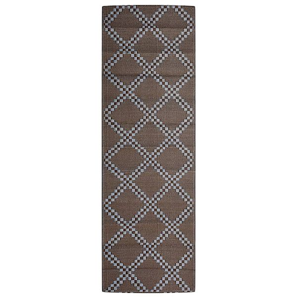 vidaXL Outdoorteppich Braun 80x250 Cm Pp 2007939 günstig online kaufen