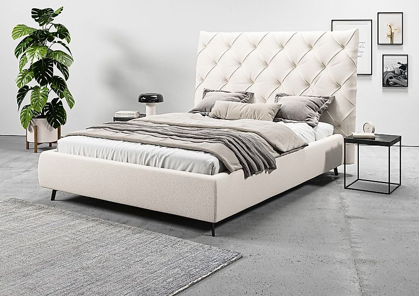 Home affaire Polsterbett "Maxime, in 4 Breiten bis 200cm, auch in Leder" Ko günstig online kaufen