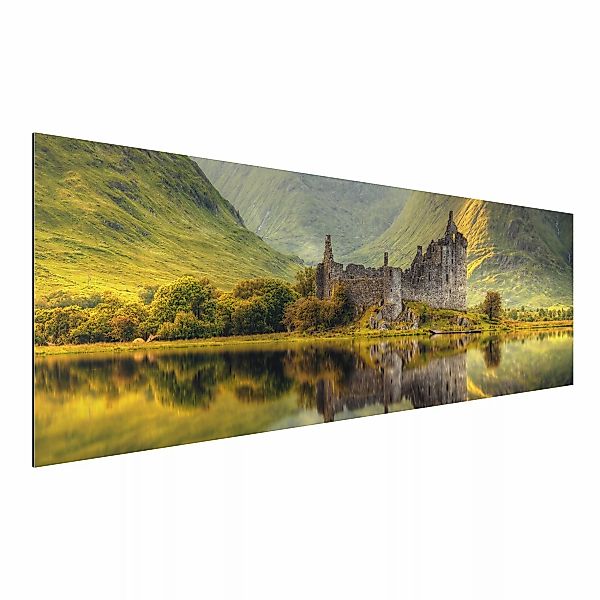 Alu-Dibond Bild - Panorama Kilchurn Castle in Schottland günstig online kaufen