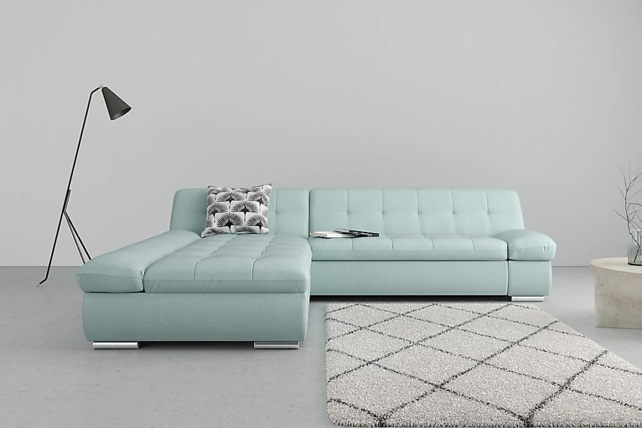 DOMO collection Ecksofa "Mona L-Form", wahlweise mit Bettfunktion günstig online kaufen