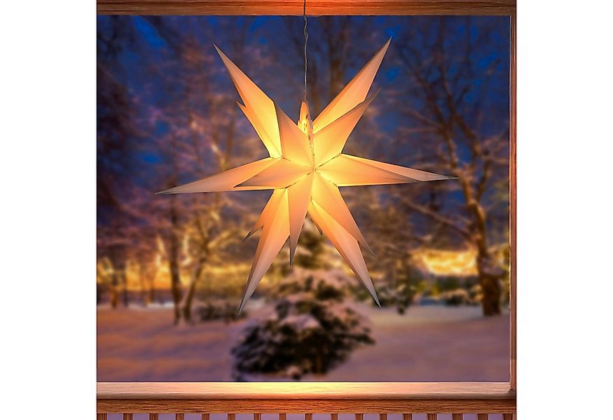 esotec LED Solarleuchte XXL Weihnachtsstern für aussen, Ø57cm DUO COLOR 400 günstig online kaufen