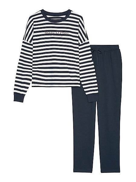 Marc O'Polo Pyjama Mix & Match Cotton (2 tlg) schlafanzug schlafmode bequem günstig online kaufen