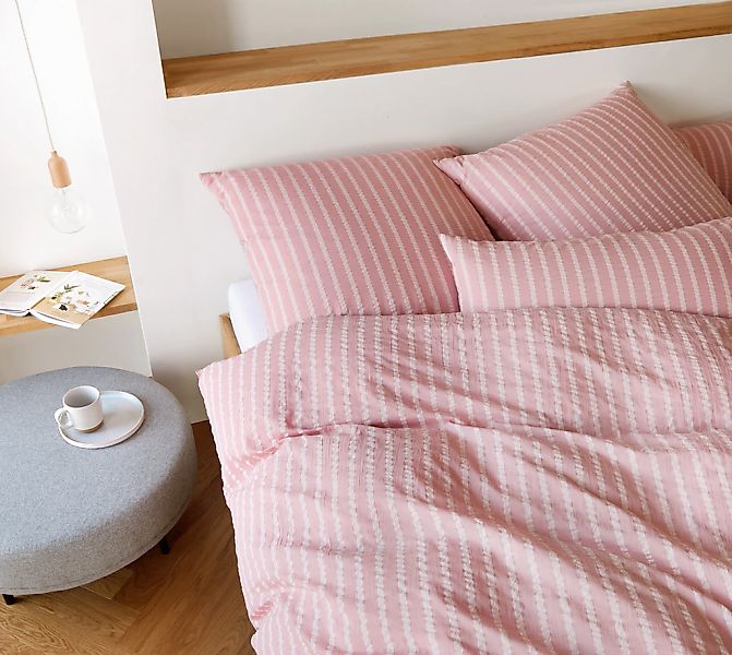 Elegante Bettwäsche, Seersucker, 2 teilig günstig online kaufen