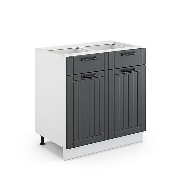Vicco Badschrank Fame-Line Anthrazit/Weiß 80 x 82 cm ohne Arbeitsplatte günstig online kaufen