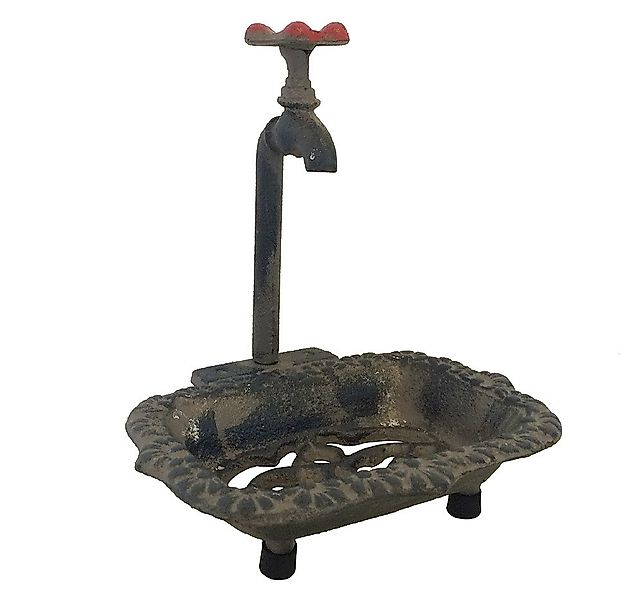Nostalgie Seifenschale Alter Wasserhahn Seifenhalter Gusseisen Vintage-Stil günstig online kaufen