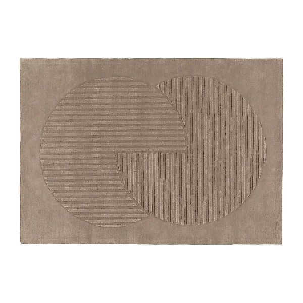 Levels Wollteppich circles grau 200 x 300cm günstig online kaufen