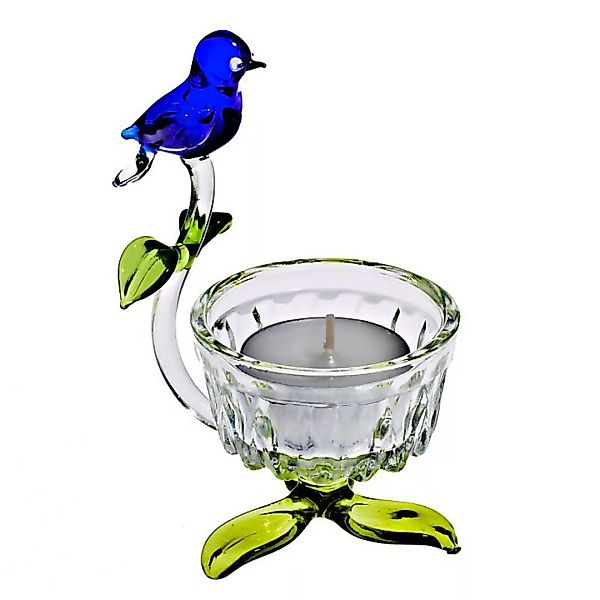 Teelichthalter mit Vogel ''Blumen'' günstig online kaufen