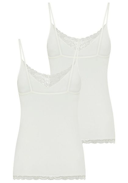 YSABEL MORA Spaghettitop (2er Pack) elastisch, Spitzeneinsatz, schmale Träg günstig online kaufen