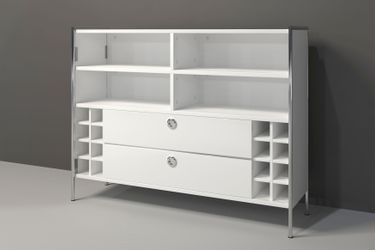 PLACES OF STYLE Tresentisch "Imperia" Mobile Bar mit Chromrahmen, viel Stau günstig online kaufen