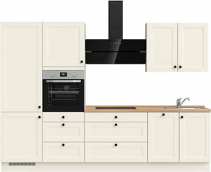 nobilia® Küchenzeile »"Cascada II"«, vormontiert, Breite 300 cm, Ausrichtun günstig online kaufen