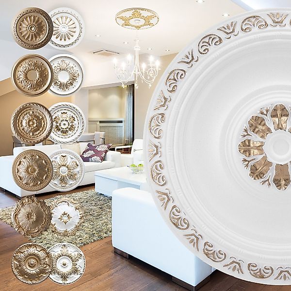 marbet design Wanddekoobjekt R-20 Gold (Stuckrosette günstig online kaufen