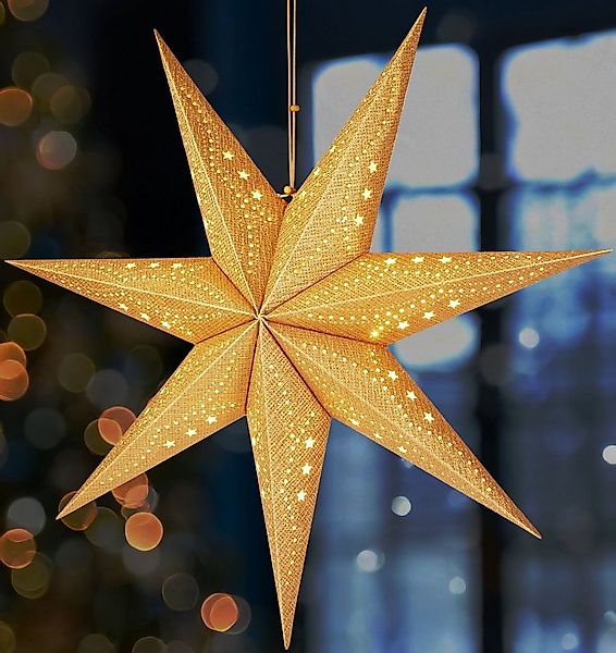 BRUBAKER Dekostern 3D Weihnachtsstern zum Aufhängen - Fenster Papierstern m günstig online kaufen