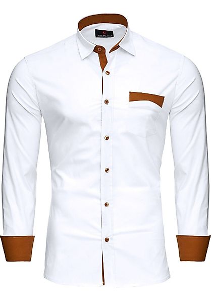Reslad Langarmhemd Reslad Herren Hemd Exklusiv günstig online kaufen