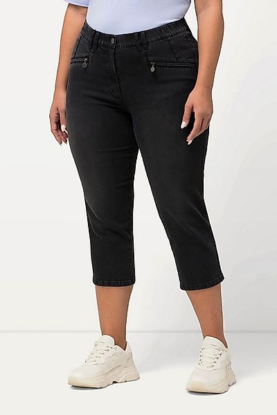 Ulla Popken 7/8-Hose 7/8-Jeans Mony Elastikbund Reißverschlusstaschen günstig online kaufen