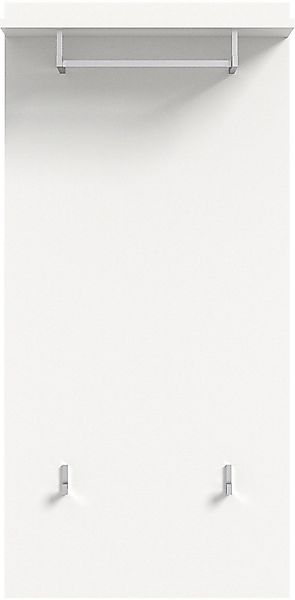INOSIGN Garderobenpaneel "Valge, Höhe 114 cm, 1 Ablageboden, 2 Haken, 1 Kle günstig online kaufen