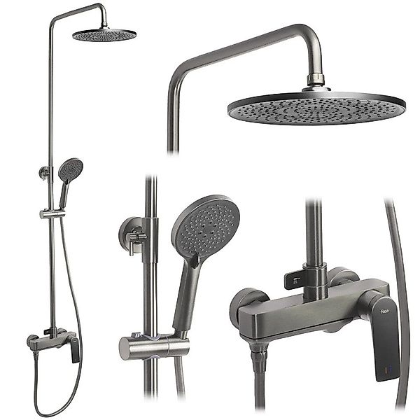 wohnwerk.idee Duschsystem Duscharmatur Dusche Regendusche Avalon günstig online kaufen