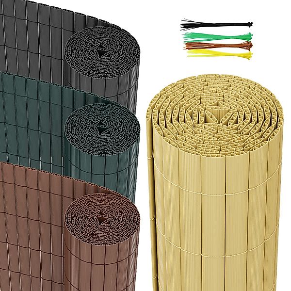 Clanmacy Balkonsichtschutz Balkonsichtschutz PVC Sichtschutzmatte mit günstig online kaufen