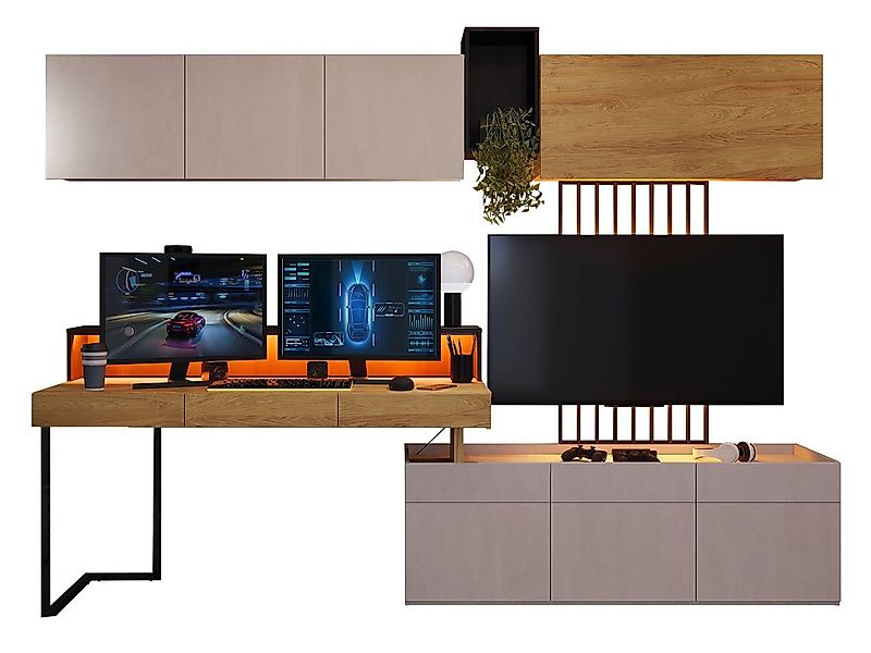 MIRJAN24 Jugendzimmer-Set Teen Flex VIII, (8er-Set), Schreibtisch universel günstig online kaufen