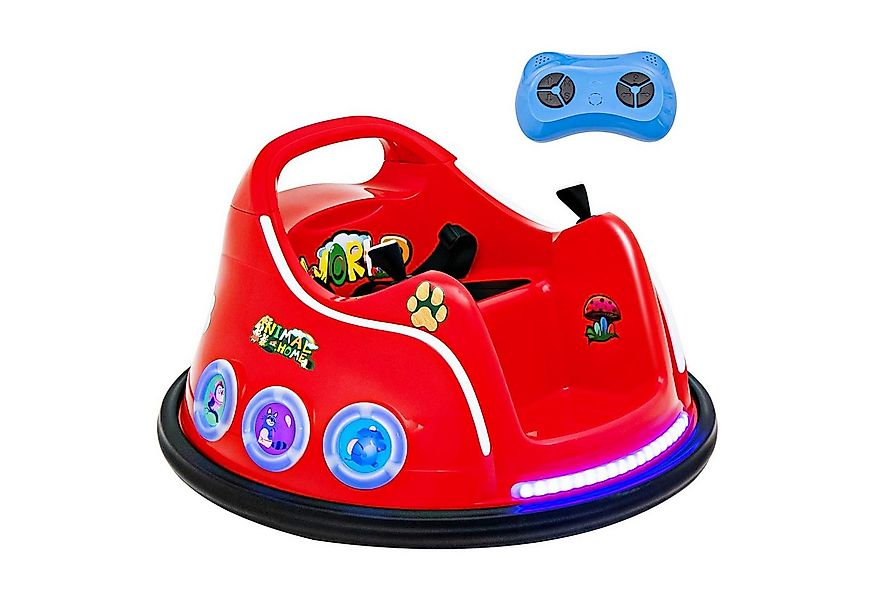 KOMFOTTEU Elektro-Kinderauto Autoscooter, blinkendem LED-Licht & Musik günstig online kaufen