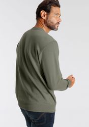 Mans World Sweatshirt Langarm, lässiger Print, Rundhals, aus Baumwollmischu günstig online kaufen