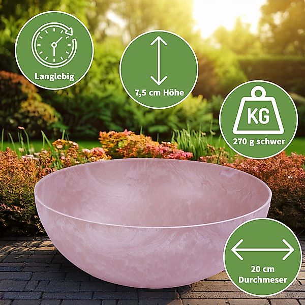 matches21 HOME & HOBBY Blumentopf Runde günstig online kaufen