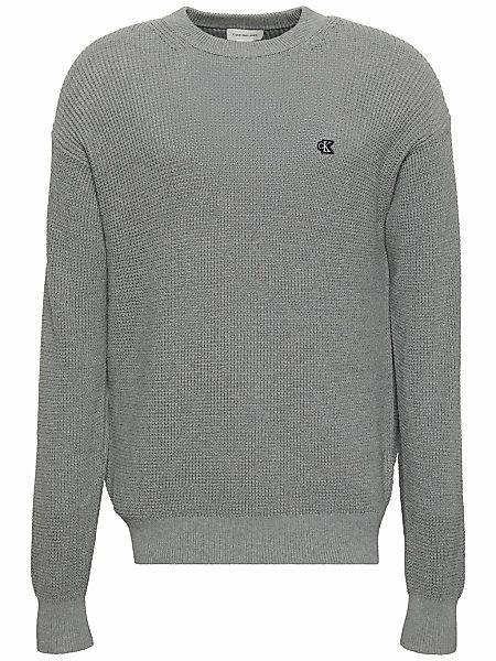 Calvin Klein Jeans Rundhalspullover "LS EZ COTTON WAFFLE CRWNK SWTR 9", Run günstig online kaufen