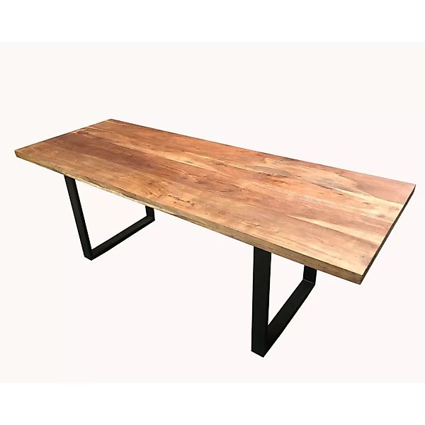 Esstisch Esszimmertisch Tafel Industrial Design Vintage Massivholz Metall S günstig online kaufen