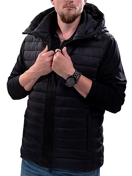 Poolman Steppweste leichte Herren-Steppweste mit Kapuze mit Kapuze günstig online kaufen