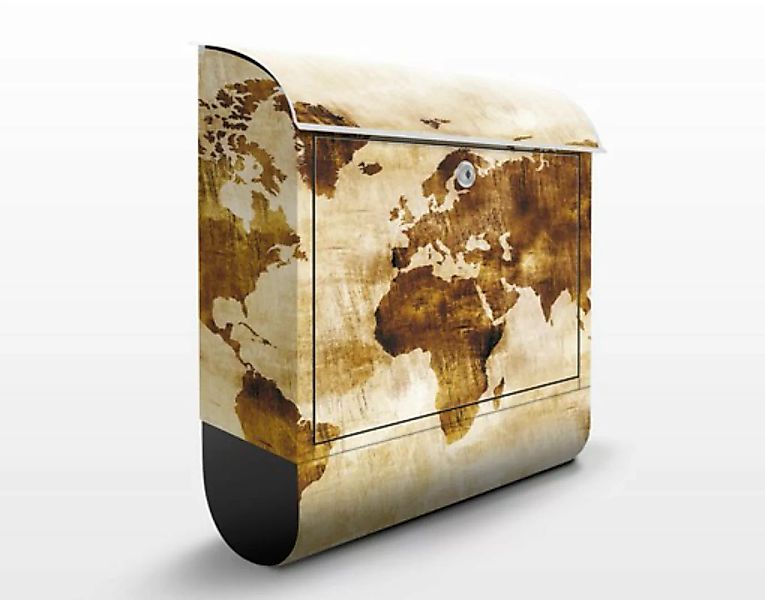 Briefkasten No.CG75 Map of the world günstig online kaufen