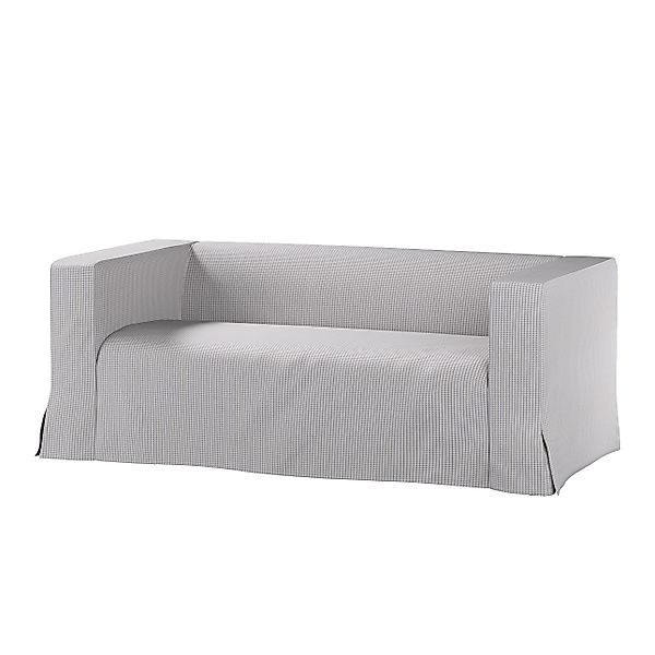 Bezug für Klippan 2-Sitzer Sofa, lang mit Kellerfalte, beige-blau, Klippan günstig online kaufen