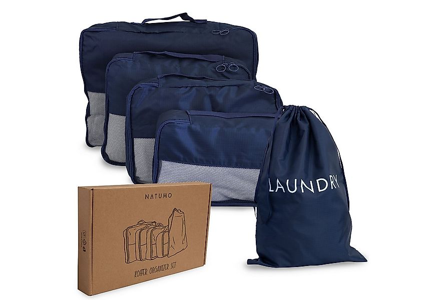 natumo Kofferorganizer Koffer Organizer - Blau (5-tlg) günstig online kaufen